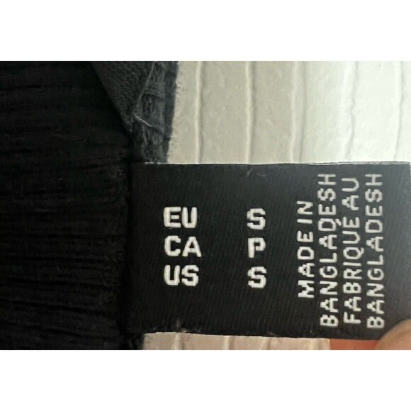 Vero Moda Kelly Square Neck Puff Sleeve Rib Top Black Size Small - Picture 7 of 7